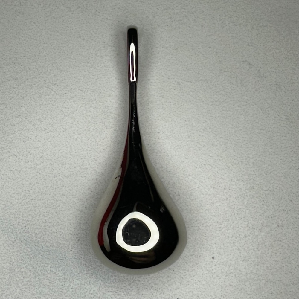 Teardrop Pendant Sterling Silver Polished Modern Minimalist Jewelry‎ Y2K